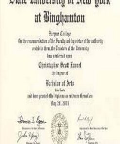 Buy college degree from The Binghamton University, State University of New York