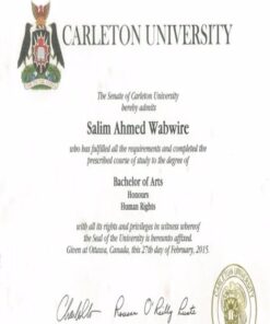 Buy college degree from the Carleton University