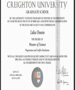 Buy college degree from The Creighton University