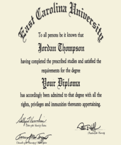 Buy college degree from The East Carolina University