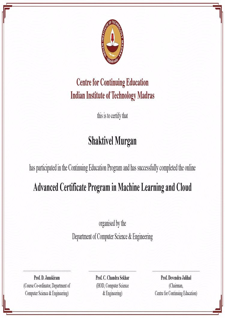 Buy college degree from the Indian Institute of Technology Madras