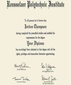 Buy college degree from The Rensselaer Polytechnic Institute
