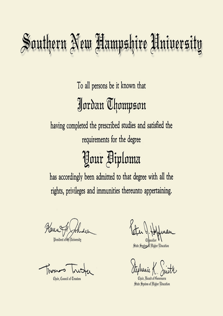 Buy college degree from The Southern New Hampshire University