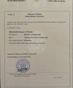 Buy college degree from the Sultan Qaboos University