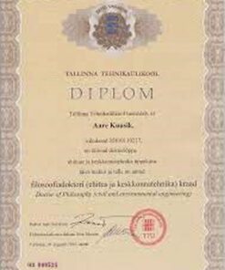 Buy college degree from The Tallinna Tehnikaülikool