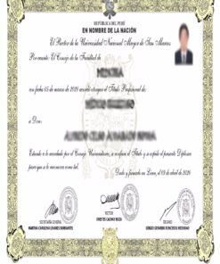 Buy college degree from the Universidad Nacional Mayor de San Marcos