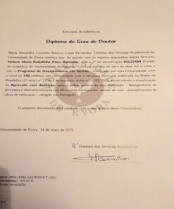 Buy college degree from the Universidade de Évora