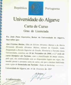 Buy college degree from the Universidade do Algarve