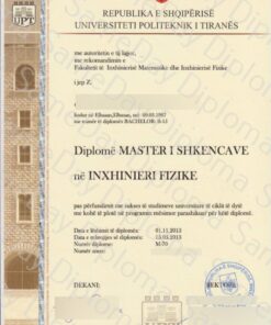 Buy college degree from the Universiteti Politeknik i Tiranës