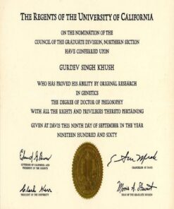 Buy college degree from The University of California, Davis
