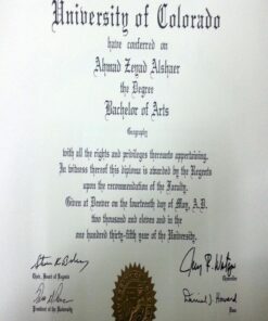 Buy college degree from The University of Colorado Denver