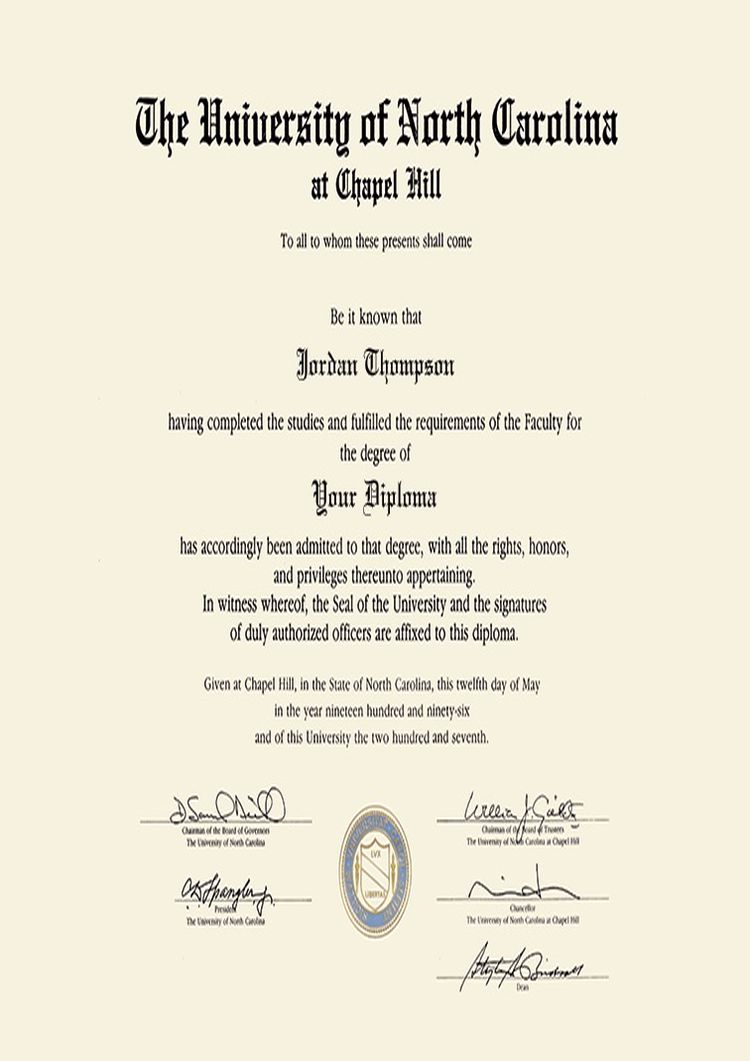 Buy college degree from The University of North Carolina at Chapel Hill