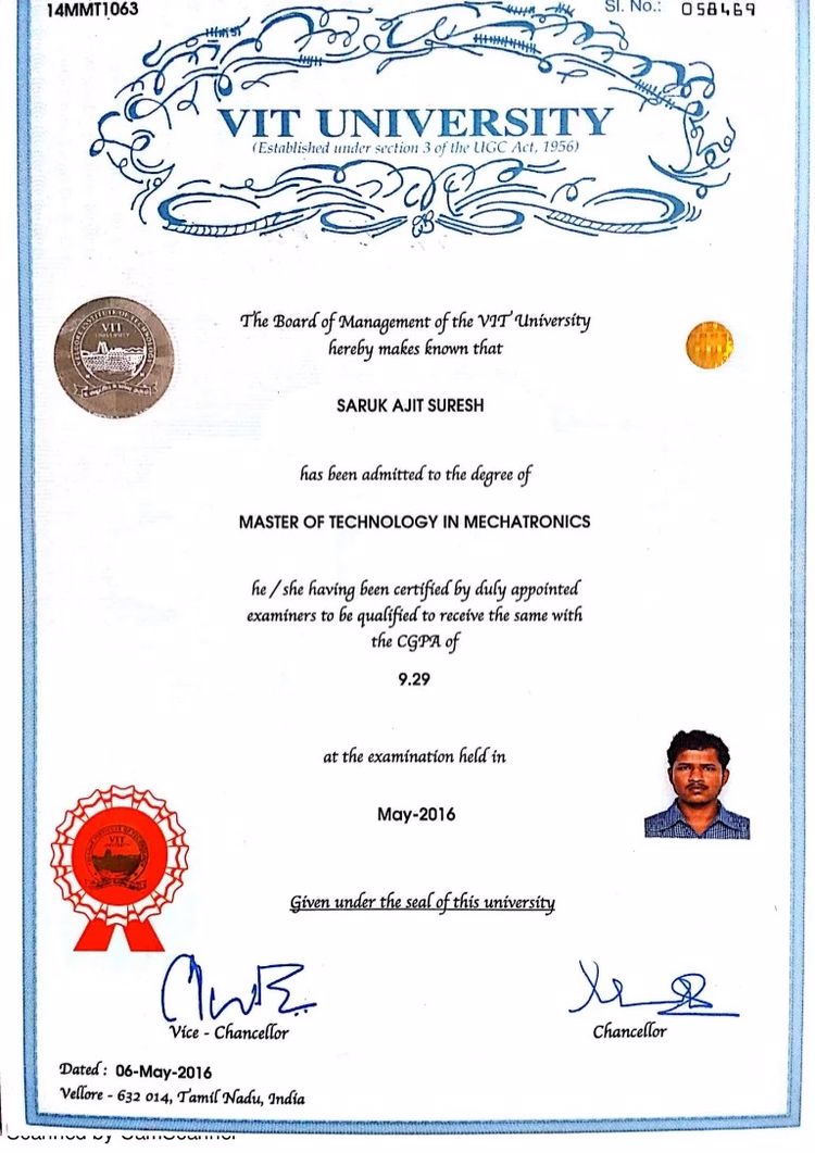 Buy college degree from the Vellore Institute of Technology
