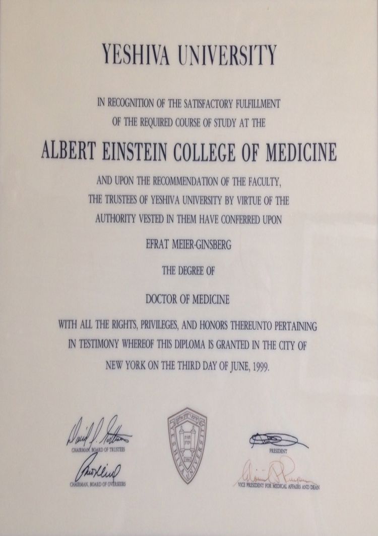 Buy college degree from The Yeshiva University