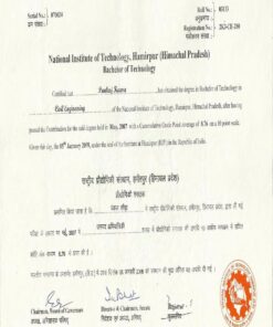 Buy college degree from The National Institute of Technology, Hamirpur