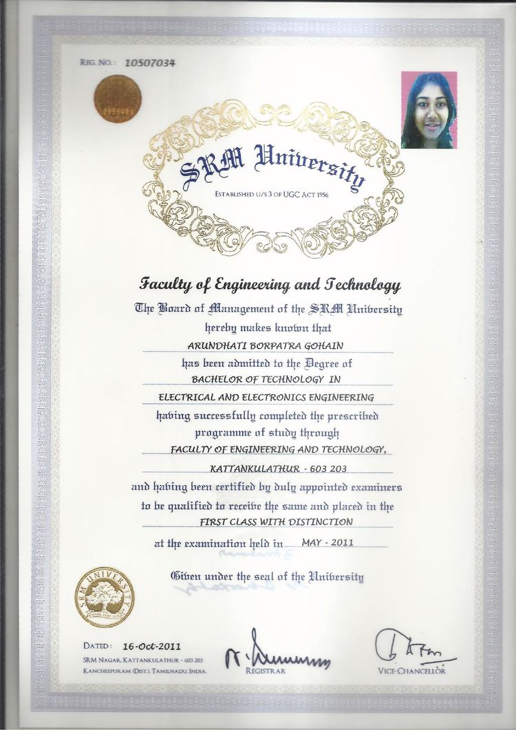 Srm Transcripts Buy Transcript Certificate degree from The SRM Institute of Science and ...