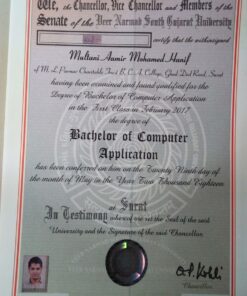 Buy college degree from The Veer Narmad South Gujarat University
